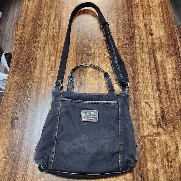 Fossil Lizette leather/canvas messenger bag - Picture 2 of 10